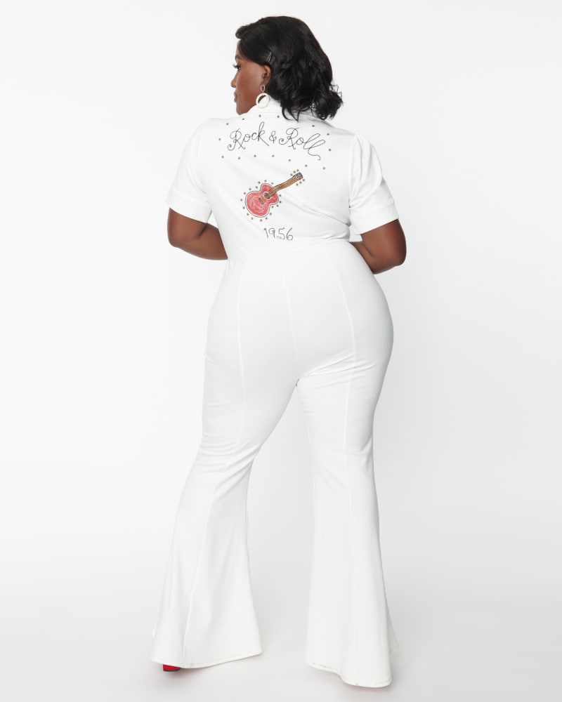 White vintage jumpsuit 2025